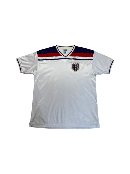 00s Score Draw Retro Trikot England 1982 Weiß XXL - RareRags