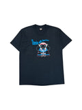 Vintage Screen Stars Shirt 80s "Exercise with Ameritas" Single Stitch Made In USA Schwarz XL