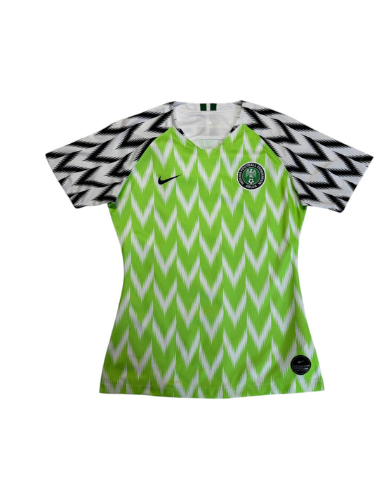 2018 Nike Damen Trikot Nigeria Home Grün Weiß S - RareRags
