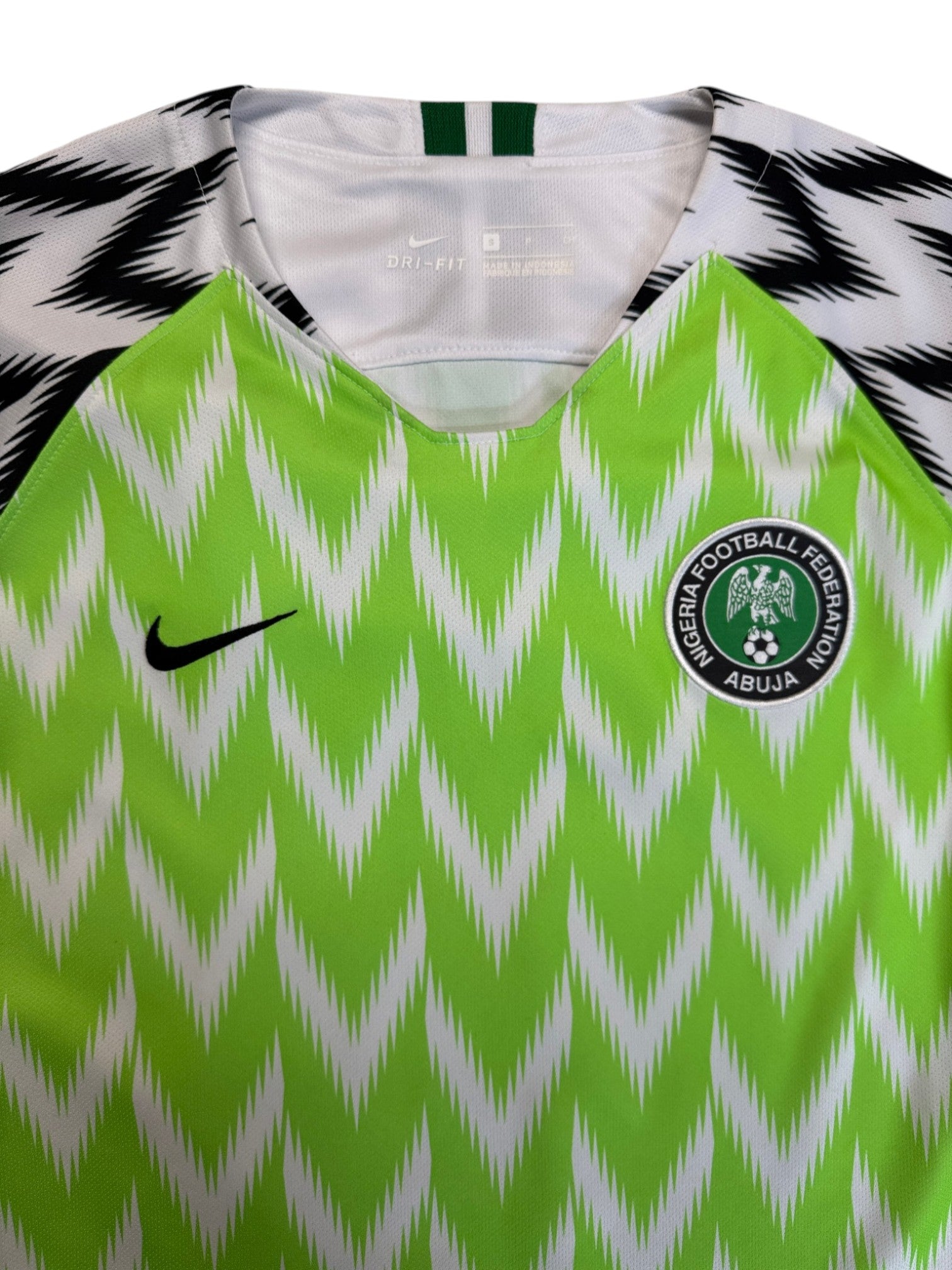2018 Nike Damen Trikot Nigeria Home Grün Weiß S - RareRags