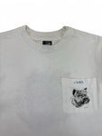 Vintage Screen Stars Shirt 80s Mit Brusttasche Cairn Terrier Single Stitch Made In USA Weiß L