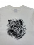 Vintage Screen Stars Shirt 80s Mit Brusttasche Cairn Terrier Single Stitch Made In USA Weiß L