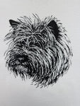 Vintage Screen Stars Shirt 80s Mit Brusttasche Cairn Terrier Single Stitch Made In USA Weiß L
