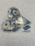Vintage B&C Shirt 90s "Seehundstation Friedrichskoog e.V." Grau L