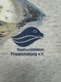 Vintage B&C Shirt 90s "Seehundstation Friedrichskoog e.V." Grau L