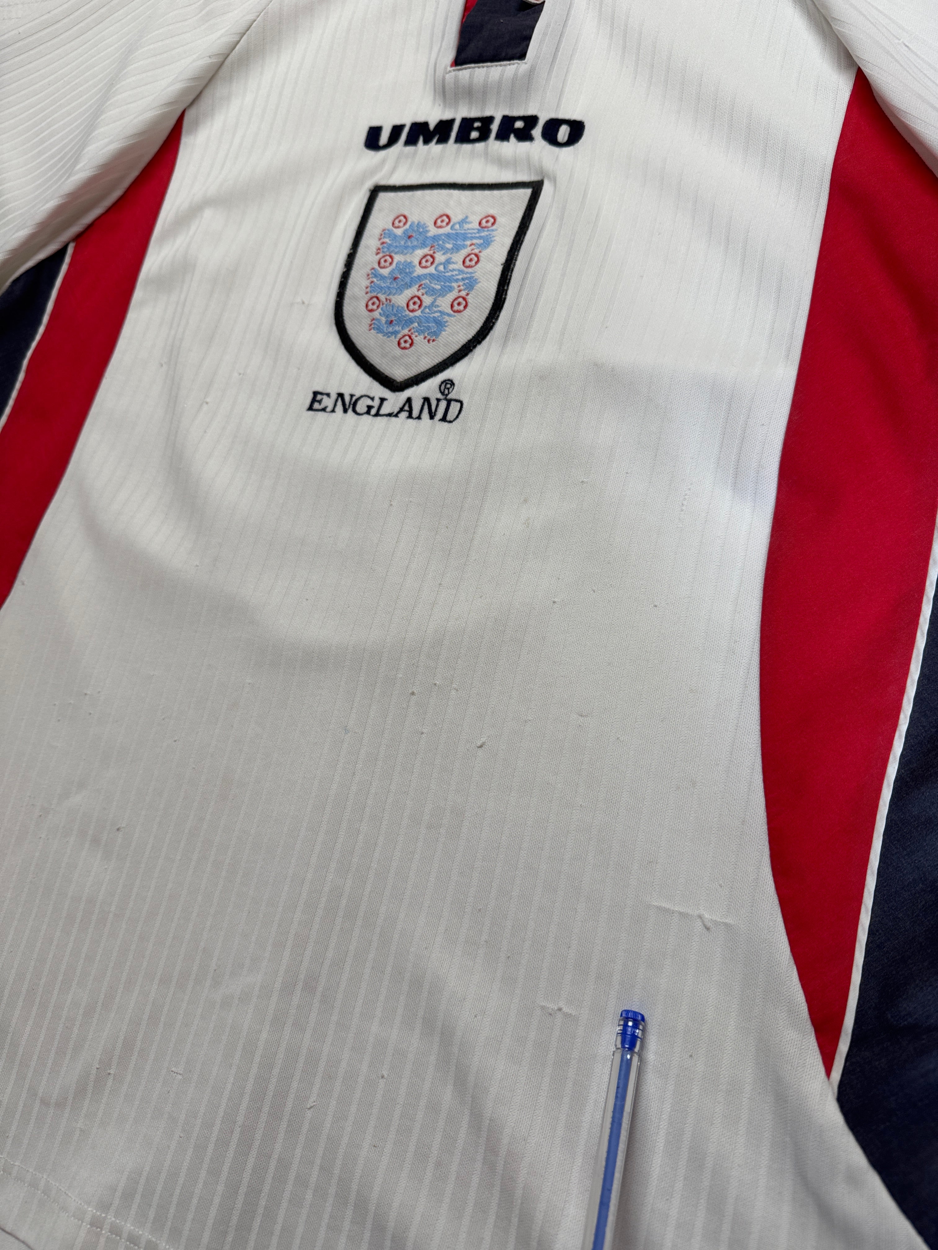 1997/99 Umbro Trikot England Weiß M - RareRags