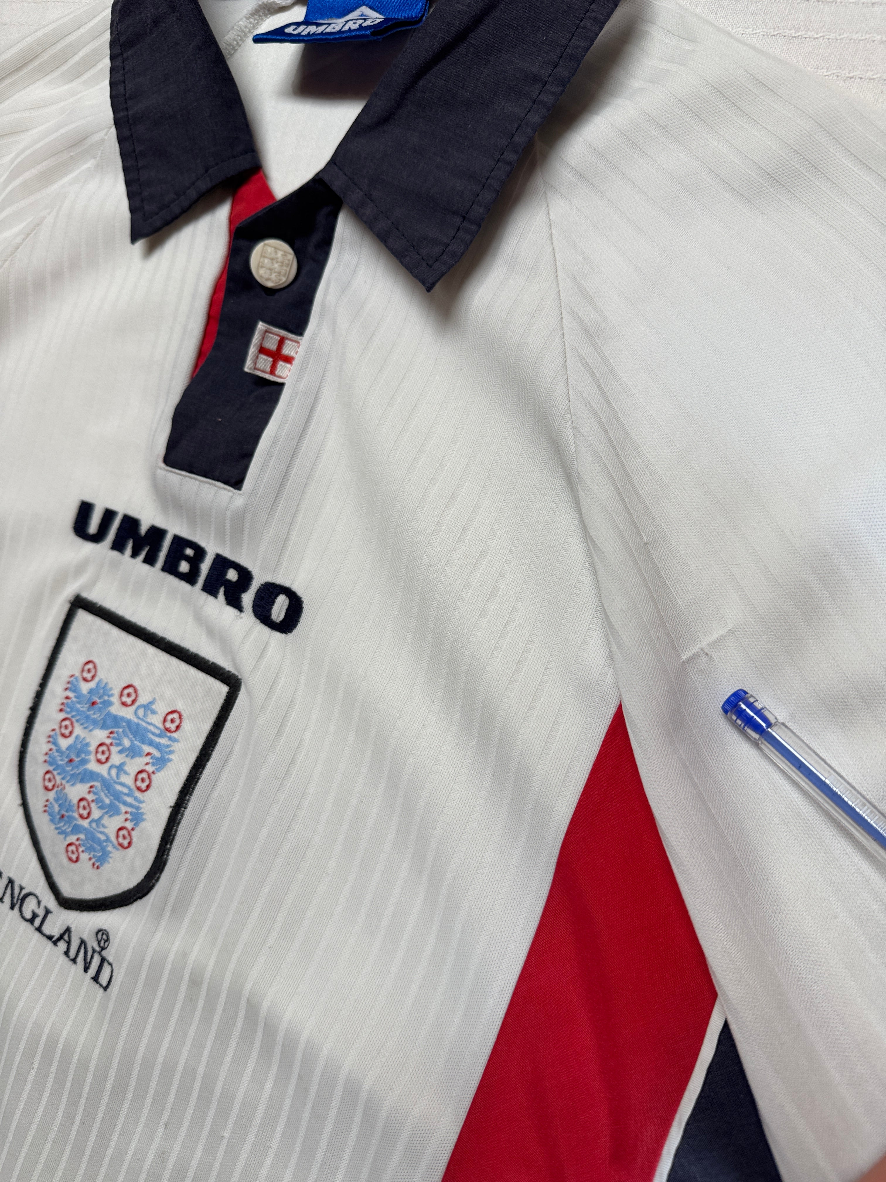 1997/99 Umbro Trikot England Weiß M - RareRags