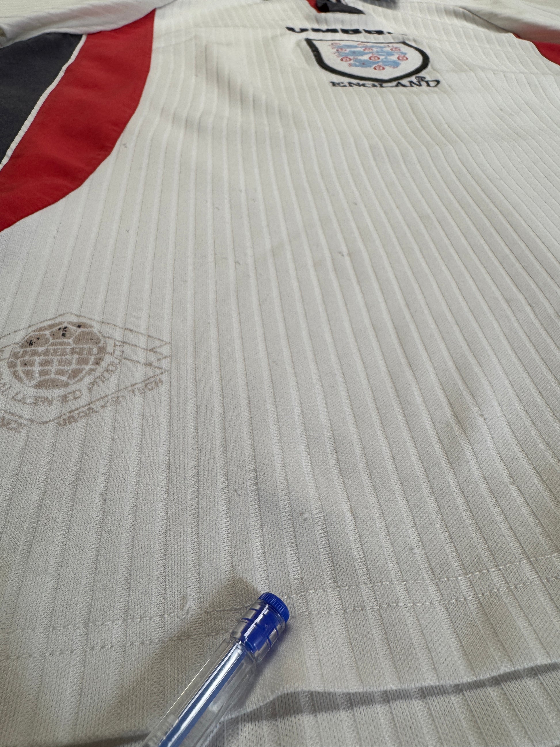 1997/99 Umbro Trikot England Weiß M - RareRags