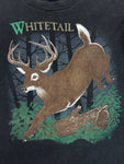 Vintage Tee's Unlimited Shirt 90s "Whitetail Deer" Single Stitch Made In USA Schwarz XL