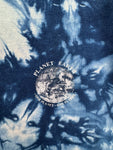 Vintage Planet Earth Shirt 90s "One planet, one future, White Pointers, Shark" Made In Australia Blau L
