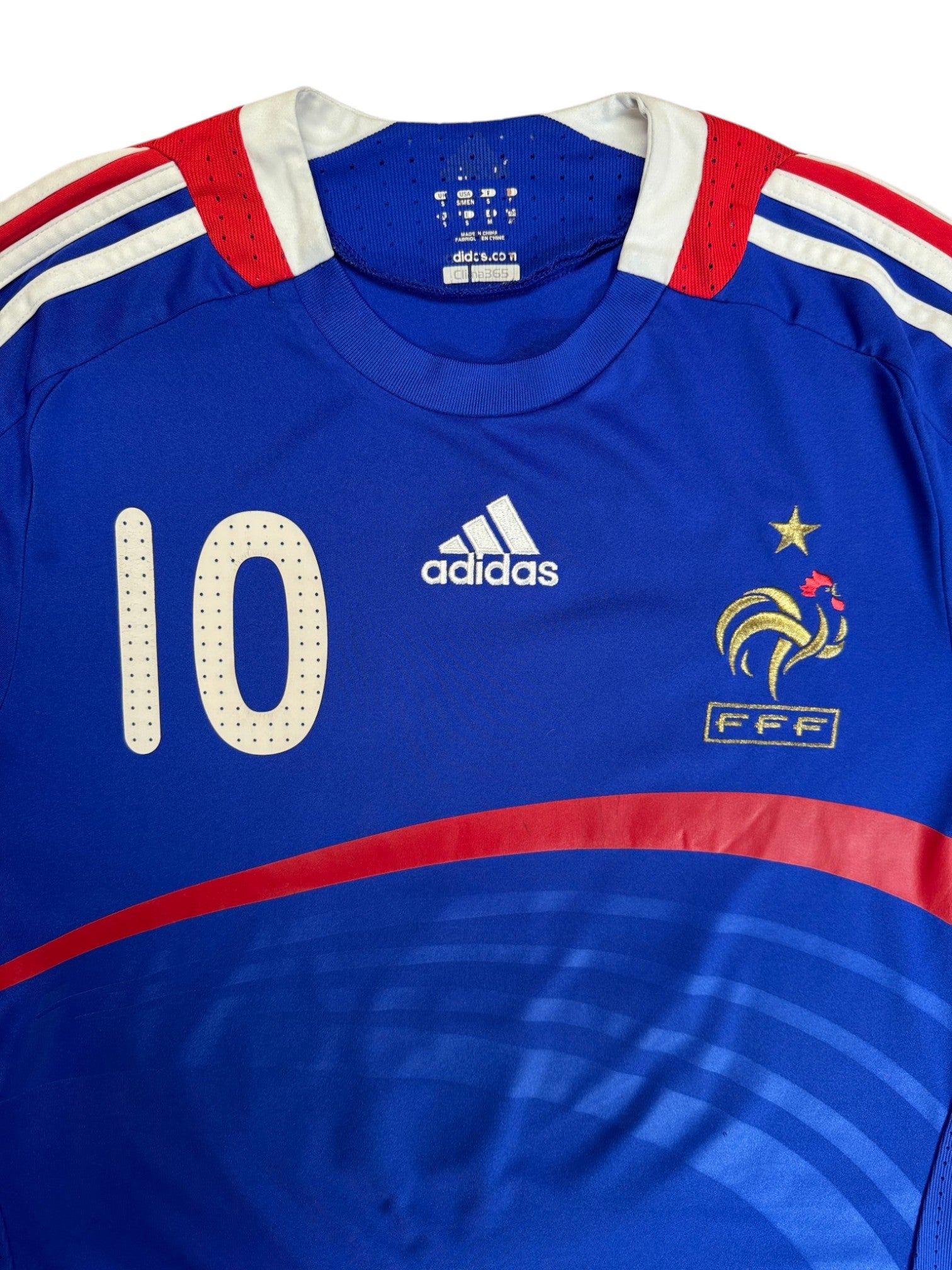 2007 Adidas Trikot Frankreich #10 Zidane Blau S - RareRags