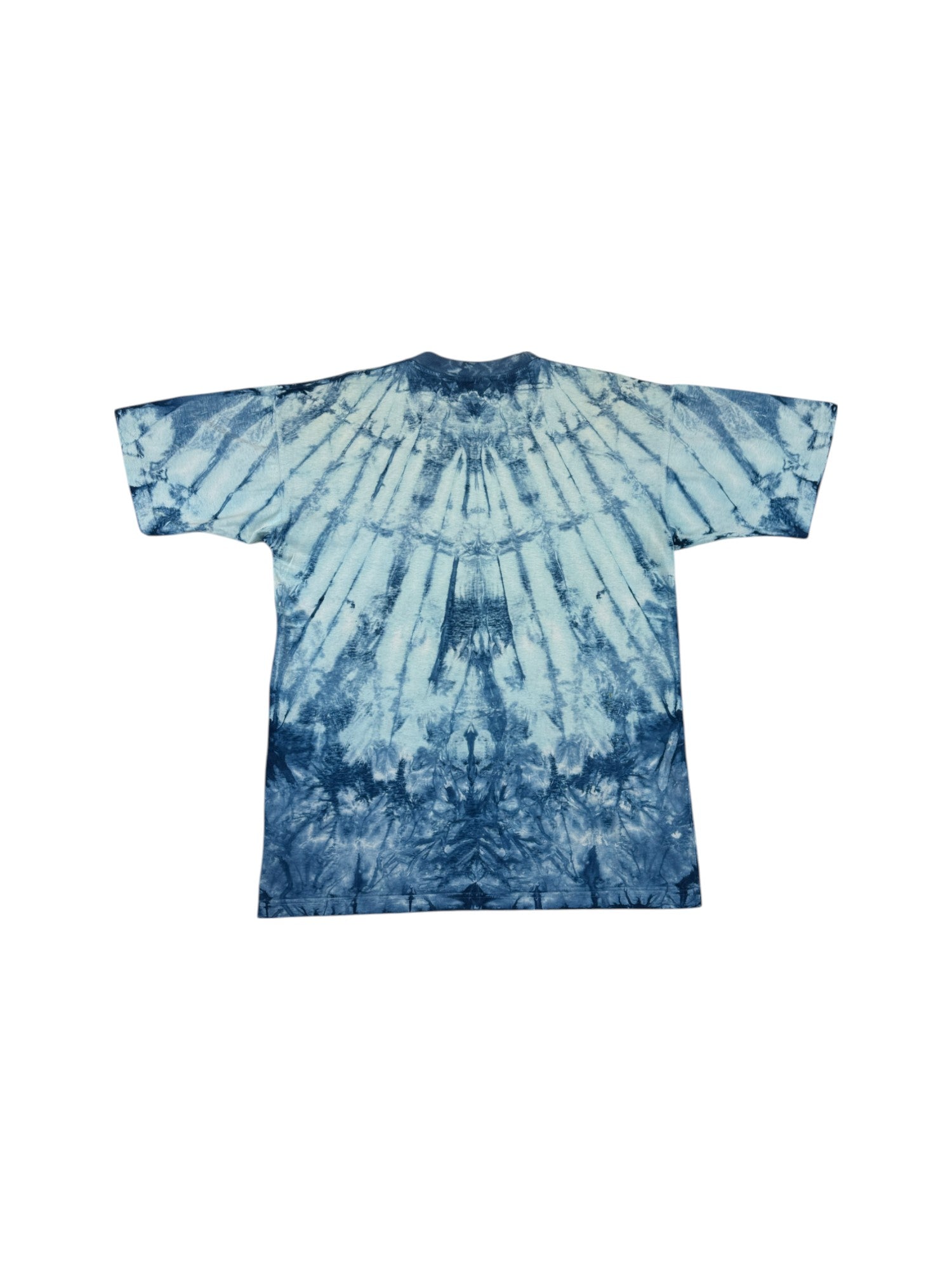 Vintage Planet Earth Shirt 90s "One planet, one future, White Pointers, Shark" Made In Australia Blau L