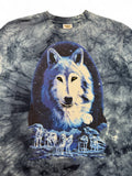 Vintage Tennessee River Gold X The Mountain Shirt 1996 Wölfe Made In USA Single Stitch Blau Grau XL