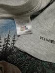 Vintage Fruit Of The Loom Shirt 90s Nature Print Kimberley Made In Canada Single Stitch Grau XL
