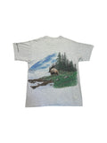 Vintage Fruit Of The Loom Shirt 90s Nature Print Kimberley Made In Canada Single Stitch Grau XL
