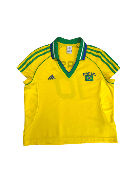 2004 Adidas Damen Trikot Brasilien #10 Gelb 44 - RareRags