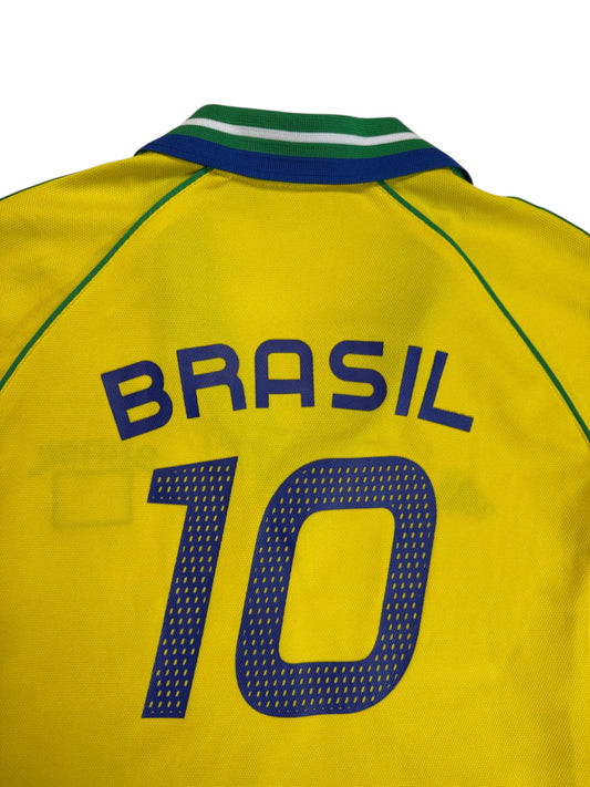 2004 Adidas Damen Trikot Brasilien #10 Gelb 44 - RareRags