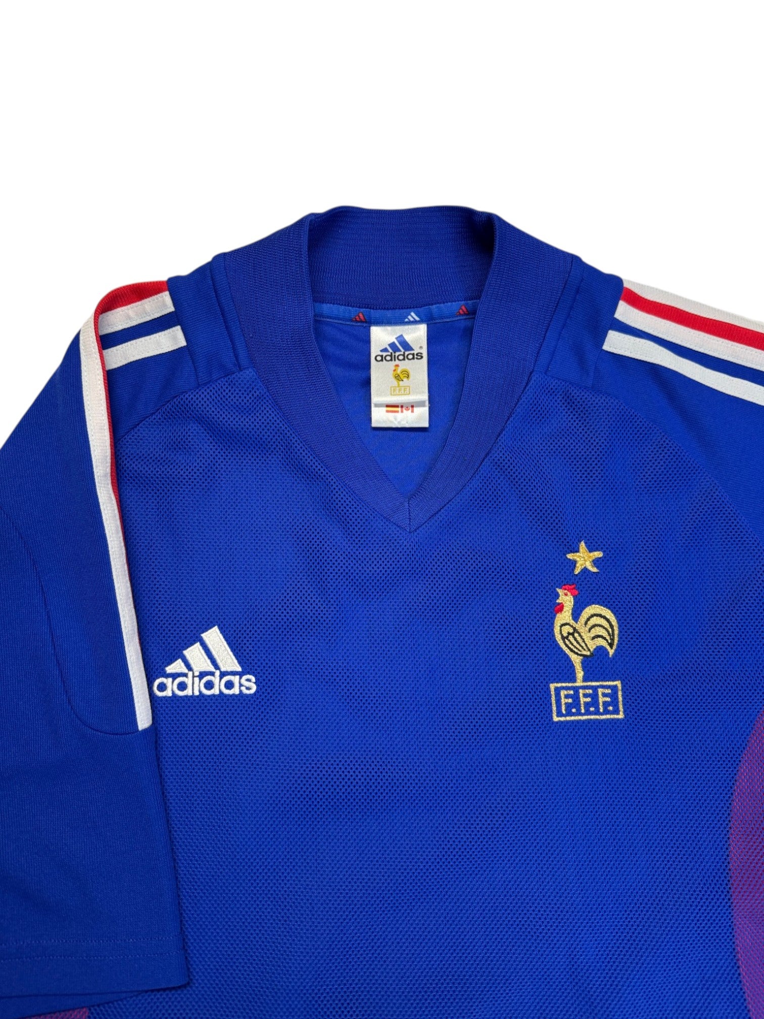 2002 Adidas Trikot Frankreich #10 Zidane Blau L - RareRags