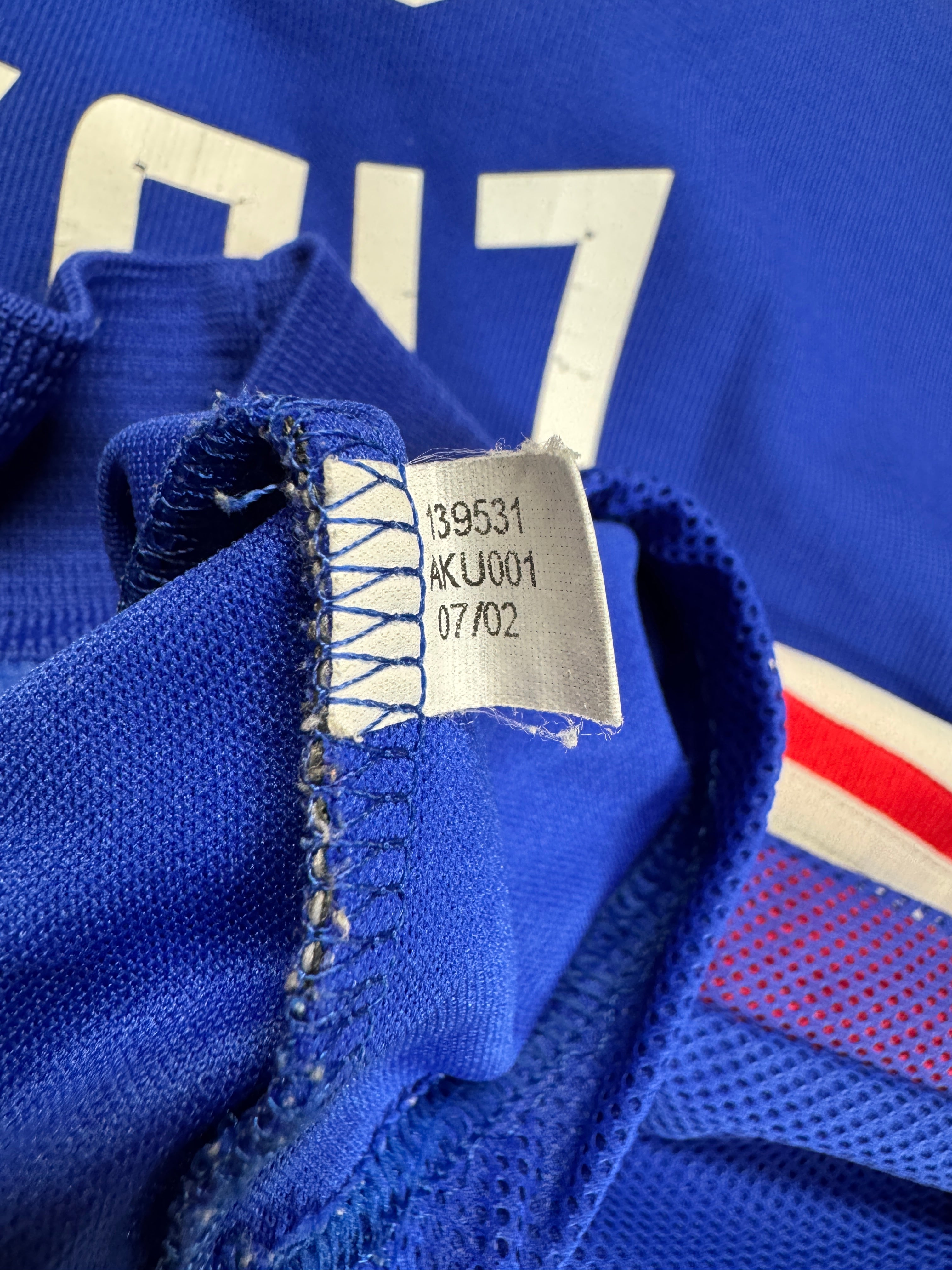 2002 Adidas Trikot Frankreich #10 Zidane Blau L - RareRags