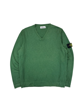 Stone Island V-Neck Pullover Spring/Summer 2013 Kollektion Grün XL