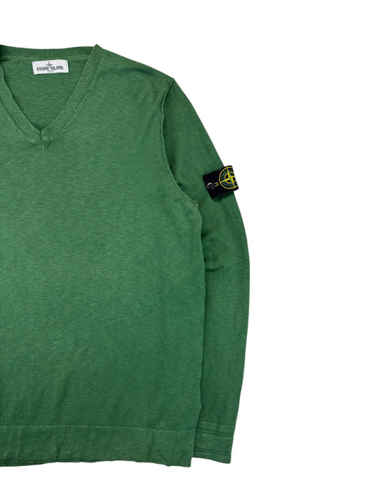 Stone Island V-Neck Pullover Spring/Summer 2013 Kollektion Grün XL