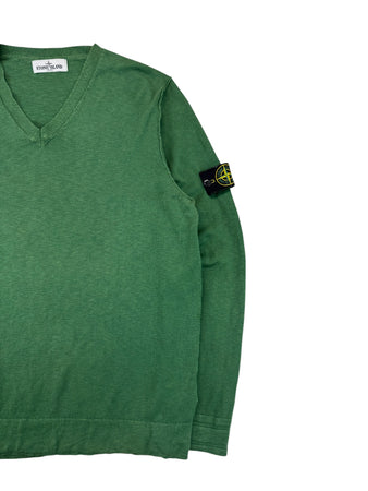 Stone Island V-Neck Pullover Spring/Summer 2013 Kollektion Grün XL