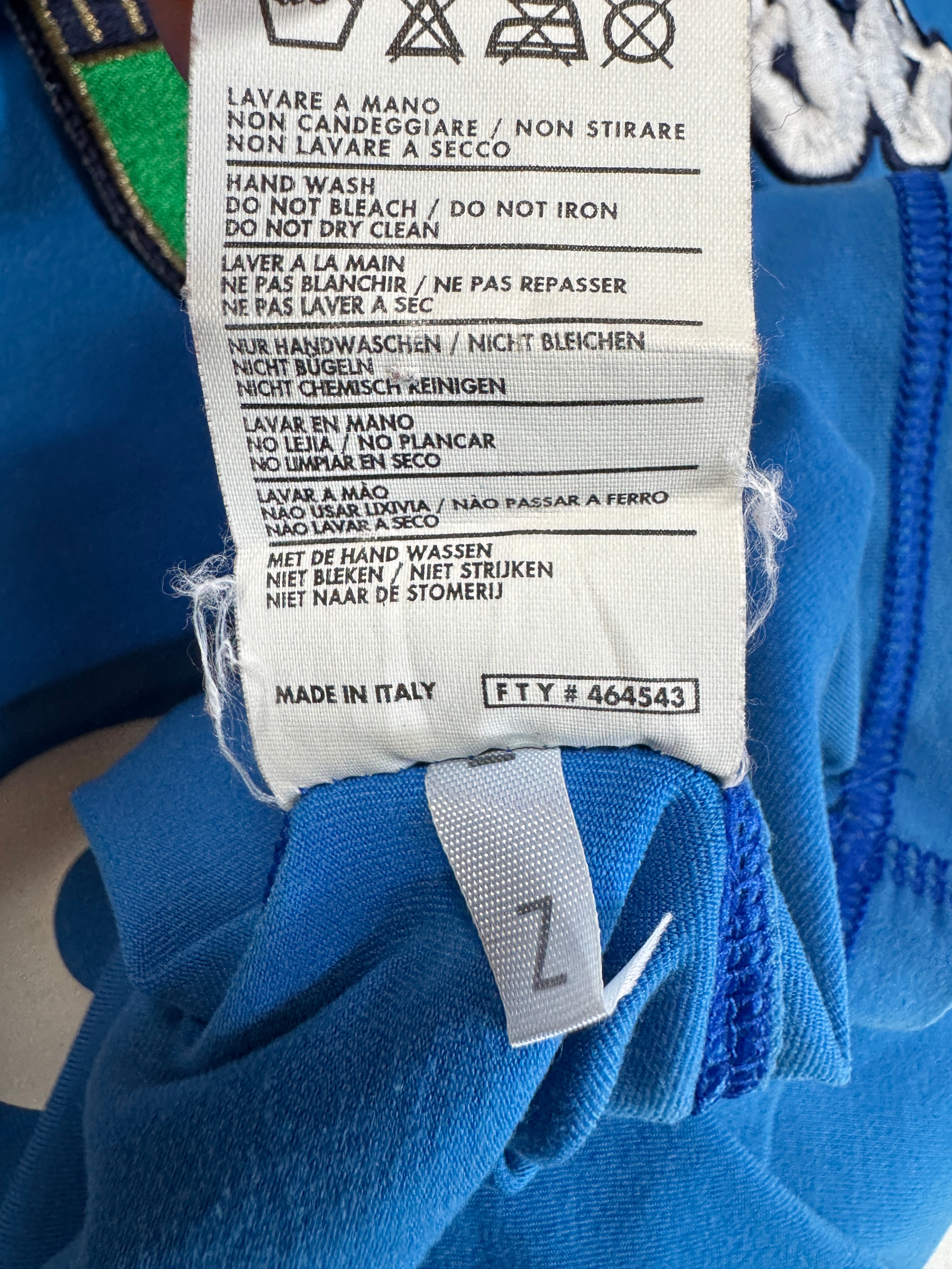 2000 Kappa Trikot Italien #18 Fiore Blau M - RareRags