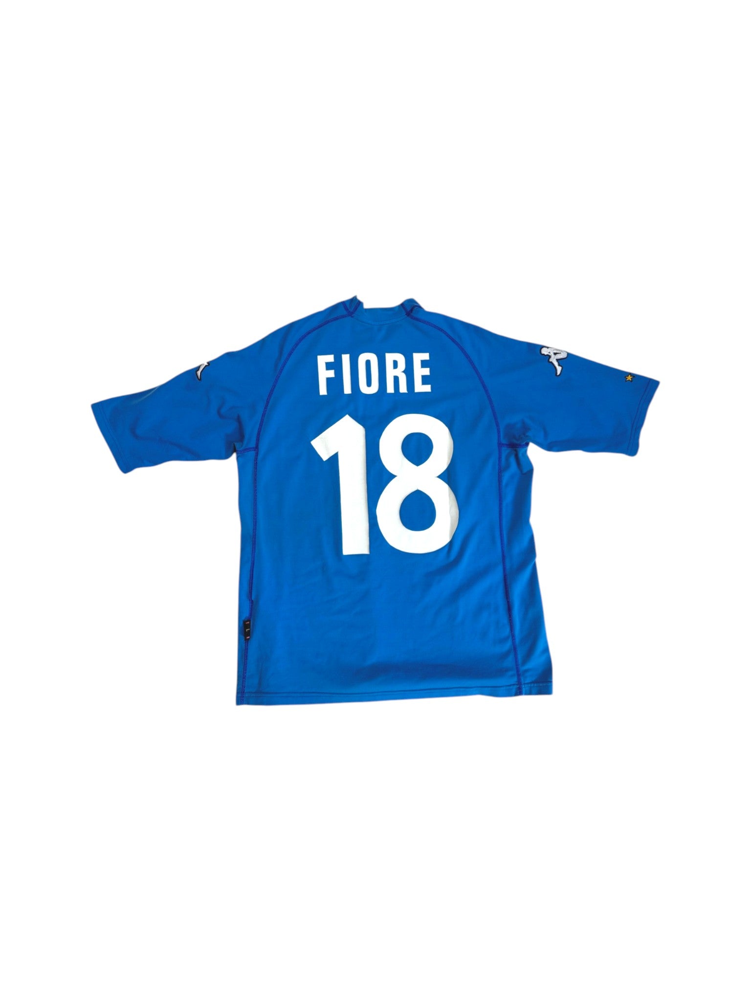 2000 Kappa Trikot Italien #18 Fiore Blau M - RareRags