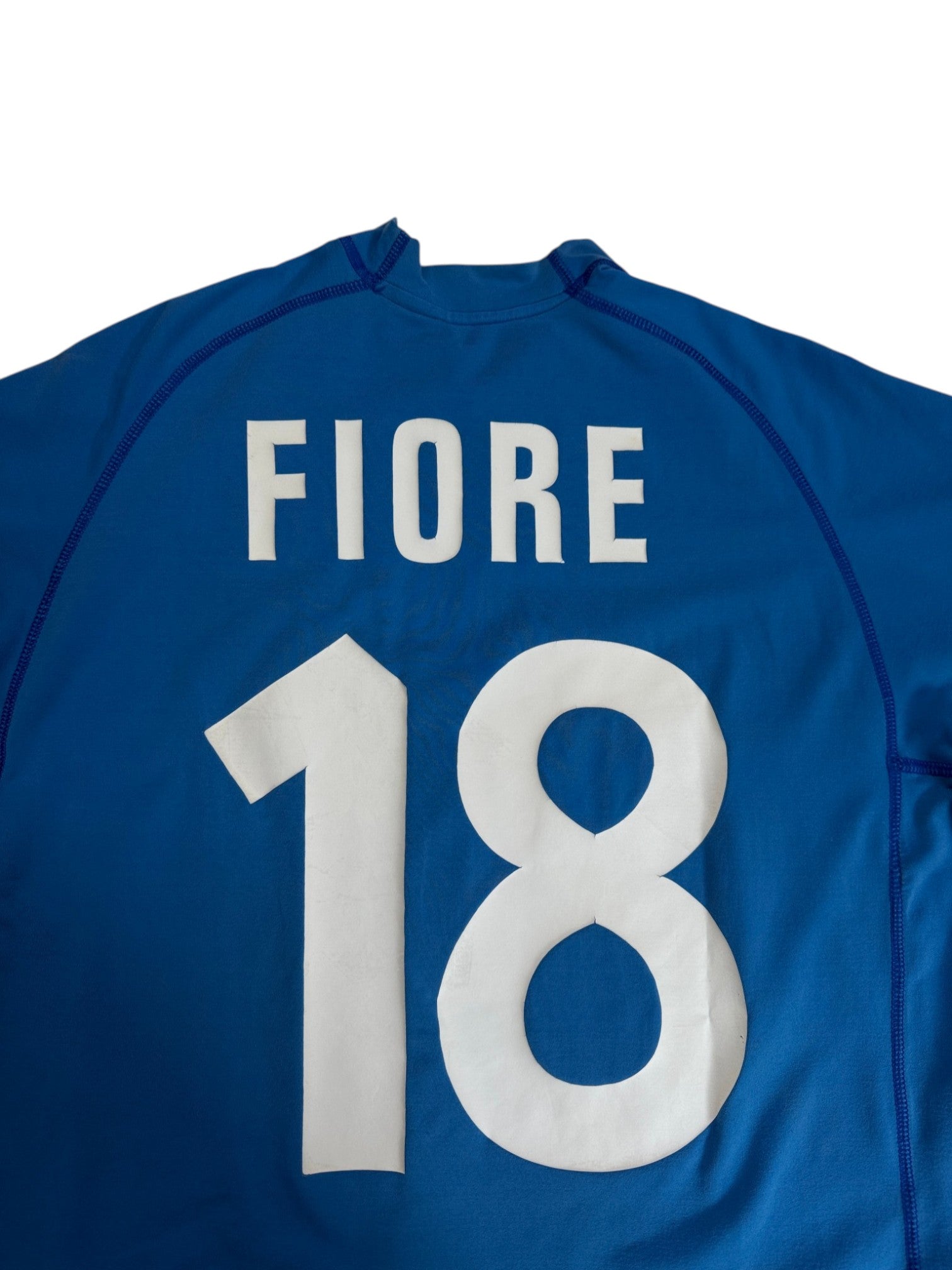 2000 Kappa Trikot Italien #18 Fiore Blau M - RareRags