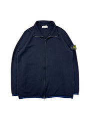 Stone Island Strickjacke 2016 Wolle Double Zip Dunkelblau XL-XXL