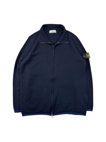 Stone Island Strickjacke 2016 Wolle Double Zip Dunkelblau XL-XXL