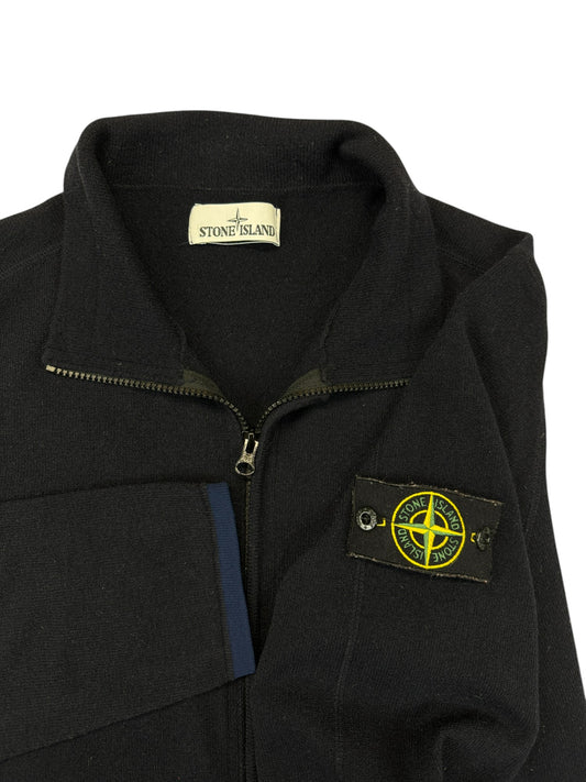 Stone Island Strickjacke 2016 Wolle Double Zip Dunkelblau XL-XXL