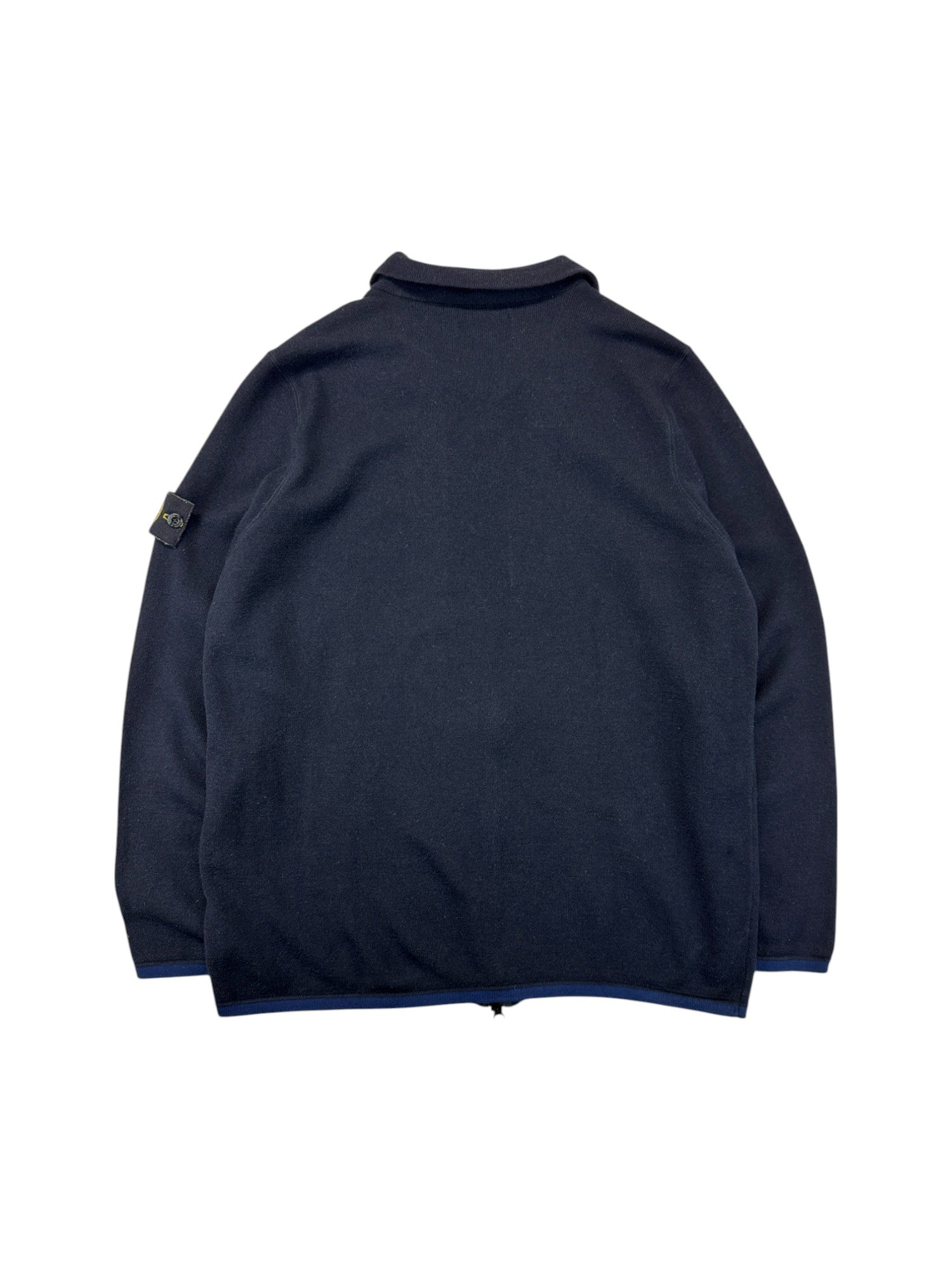 Stone Island Strickjacke 2016 Wolle Double Zip Dunkelblau XL-XXL