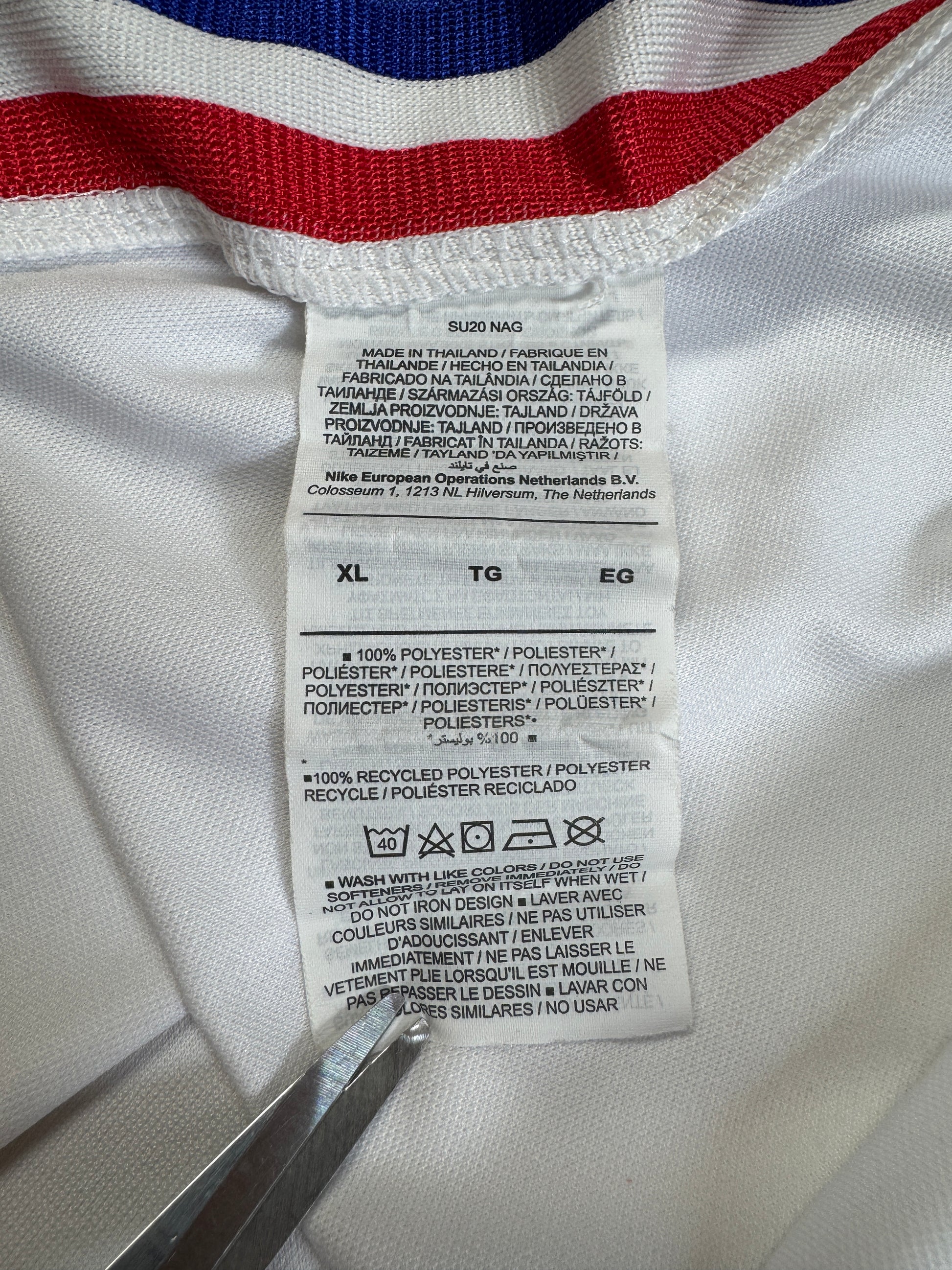 2020 Nike Trikot Frankreich Weiß XL - RareRags