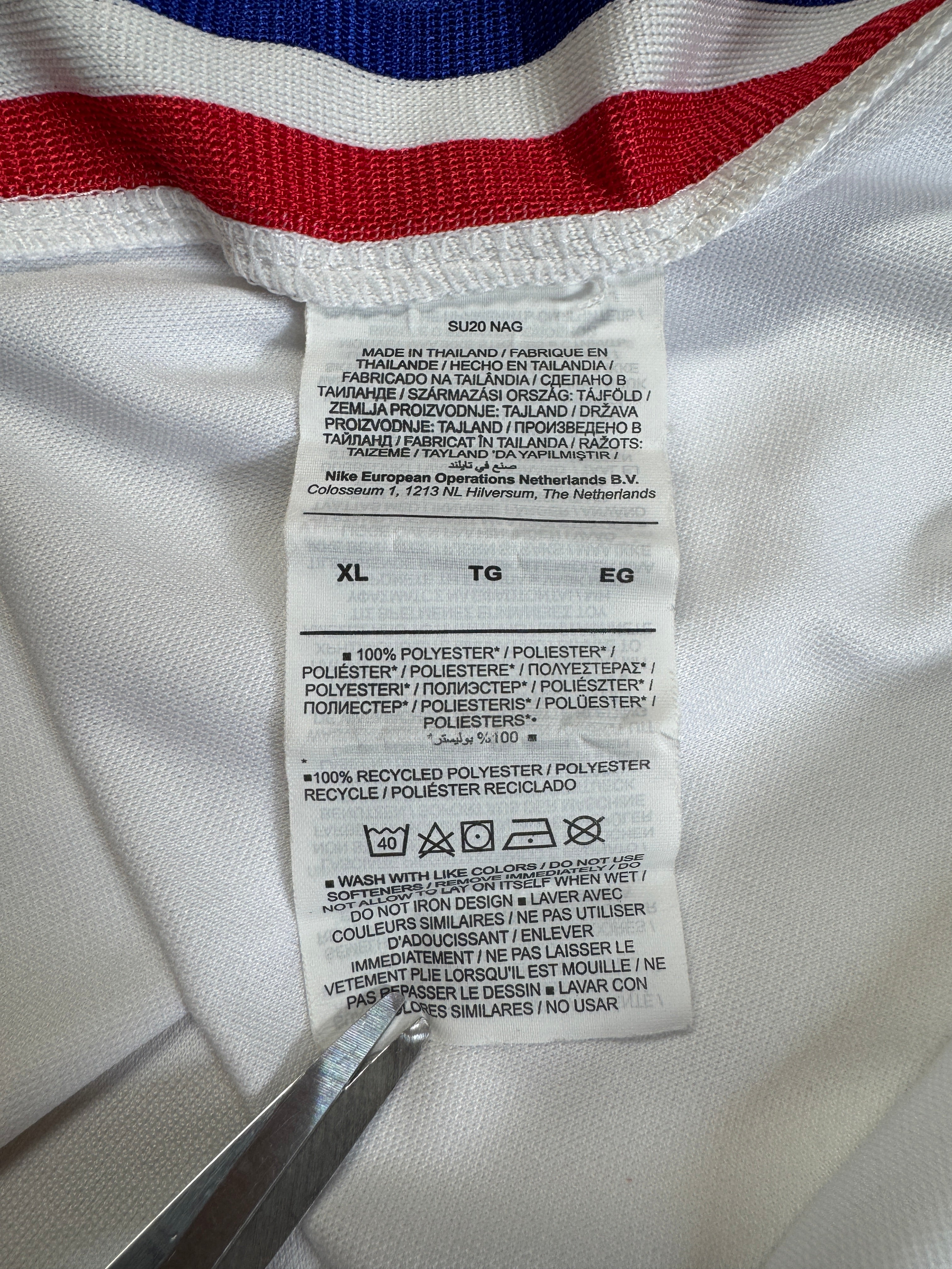 2020 Nike Trikot Frankreich Weiß XL - RareRags