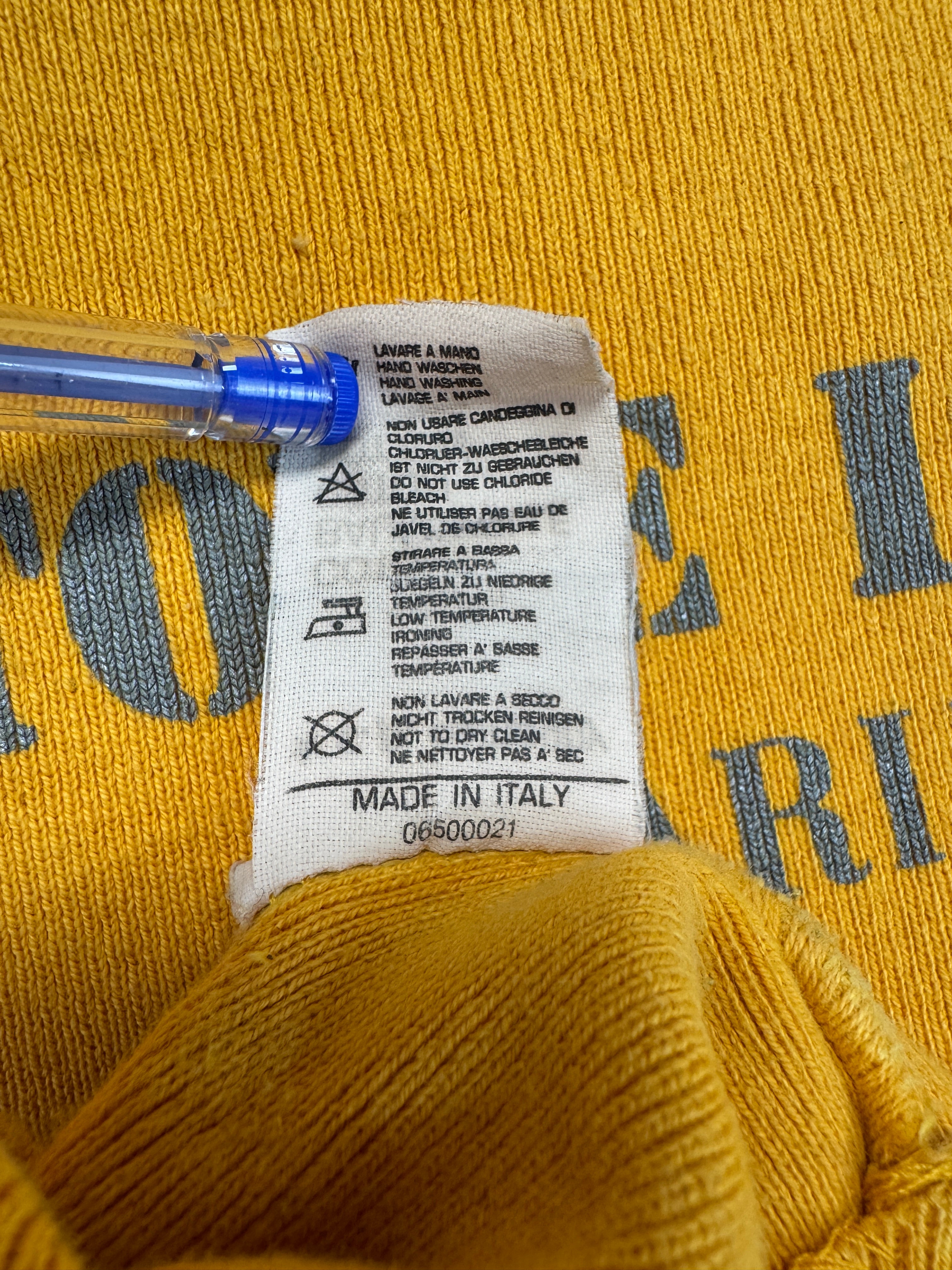 Rare! Vintage Stone Island Sweater – Piece No. 7144 – Marina Made in Italy Gelb XL-XXL