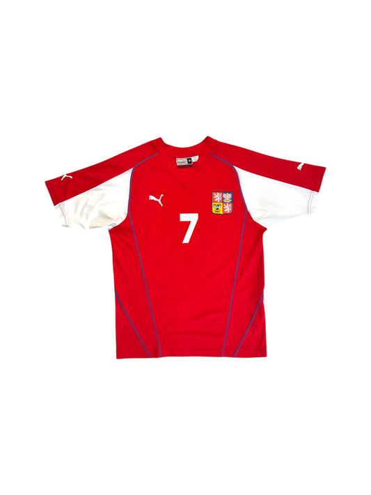 2004/06 Puma Trikot Tschechien #7 Smicer Rot M - RareRags