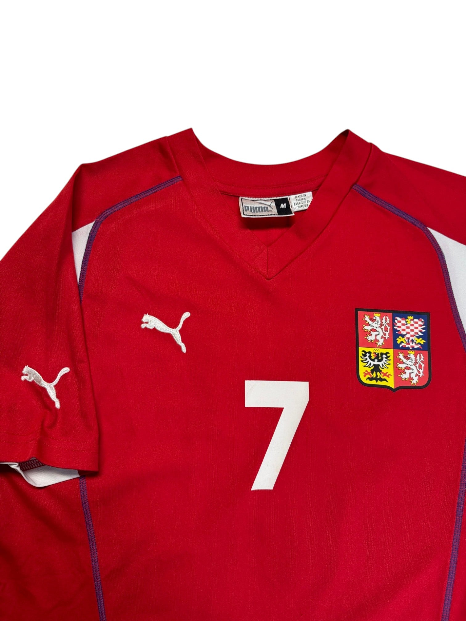 2004/06 Puma Trikot Tschechien #7 Smicer Rot M - RareRags