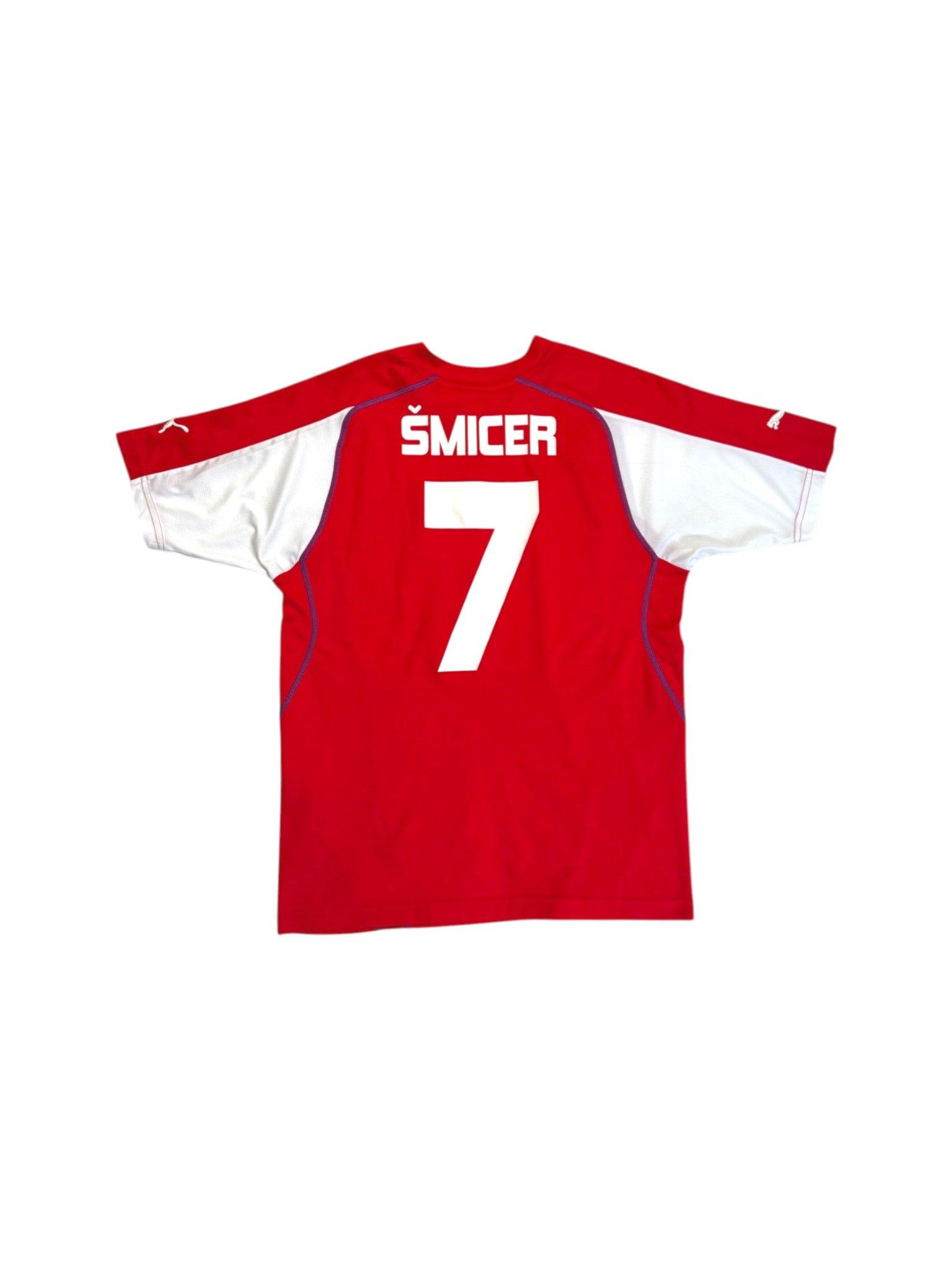 2004/06 Puma Trikot Tschechien #7 Smicer Rot M - RareRags