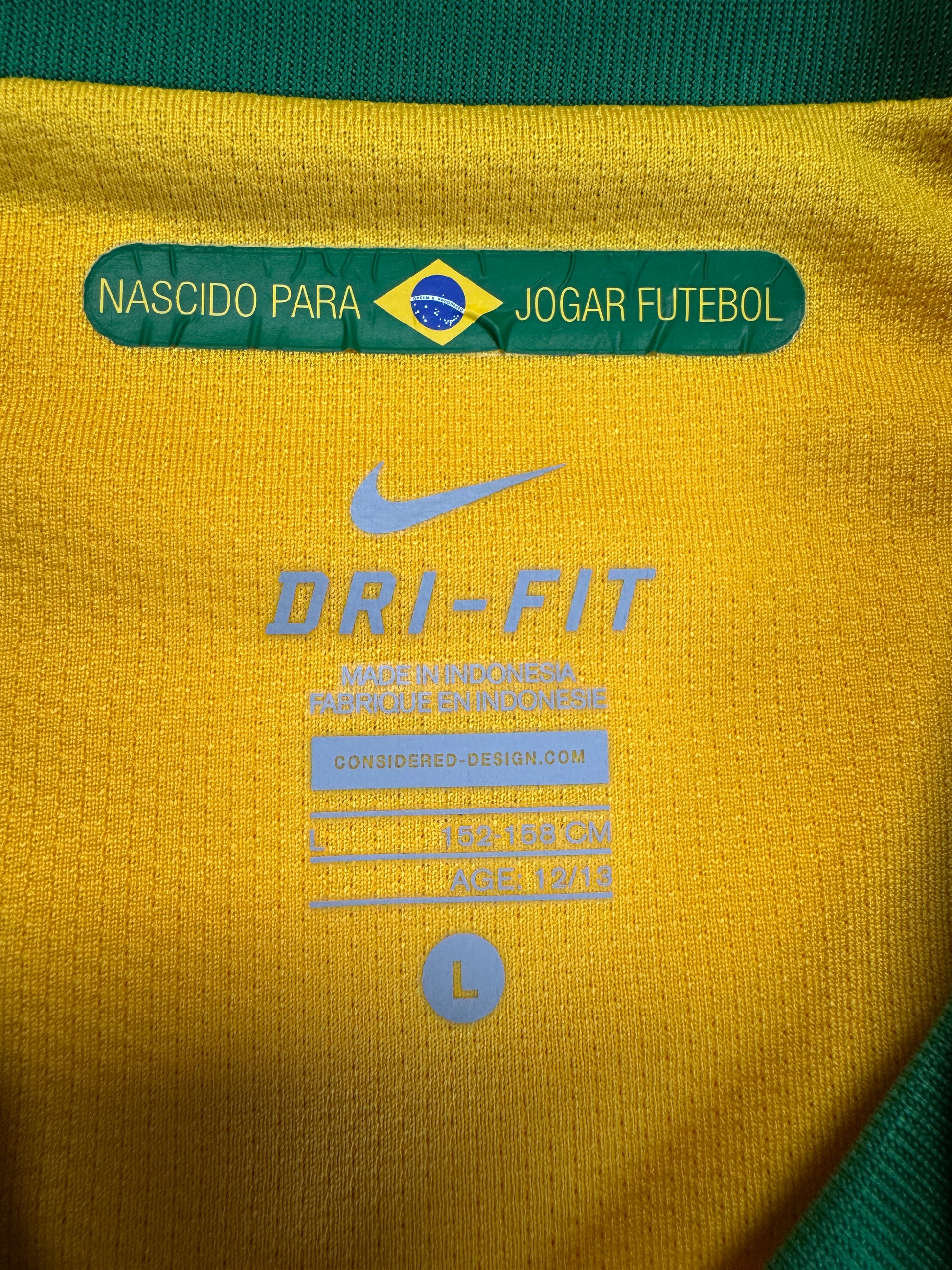 2010/11 Nike Trikot Brasilien Gelb L - RareRags