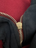 Vintage Yves Saint Laurent 1/3 Zip Sweater 90s Lampo Zipper XL-XXL