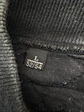 Vintage Yves Saint Laurent Two-Tone Quilted Panel Sweatshirt 90s Blau Grau M-L