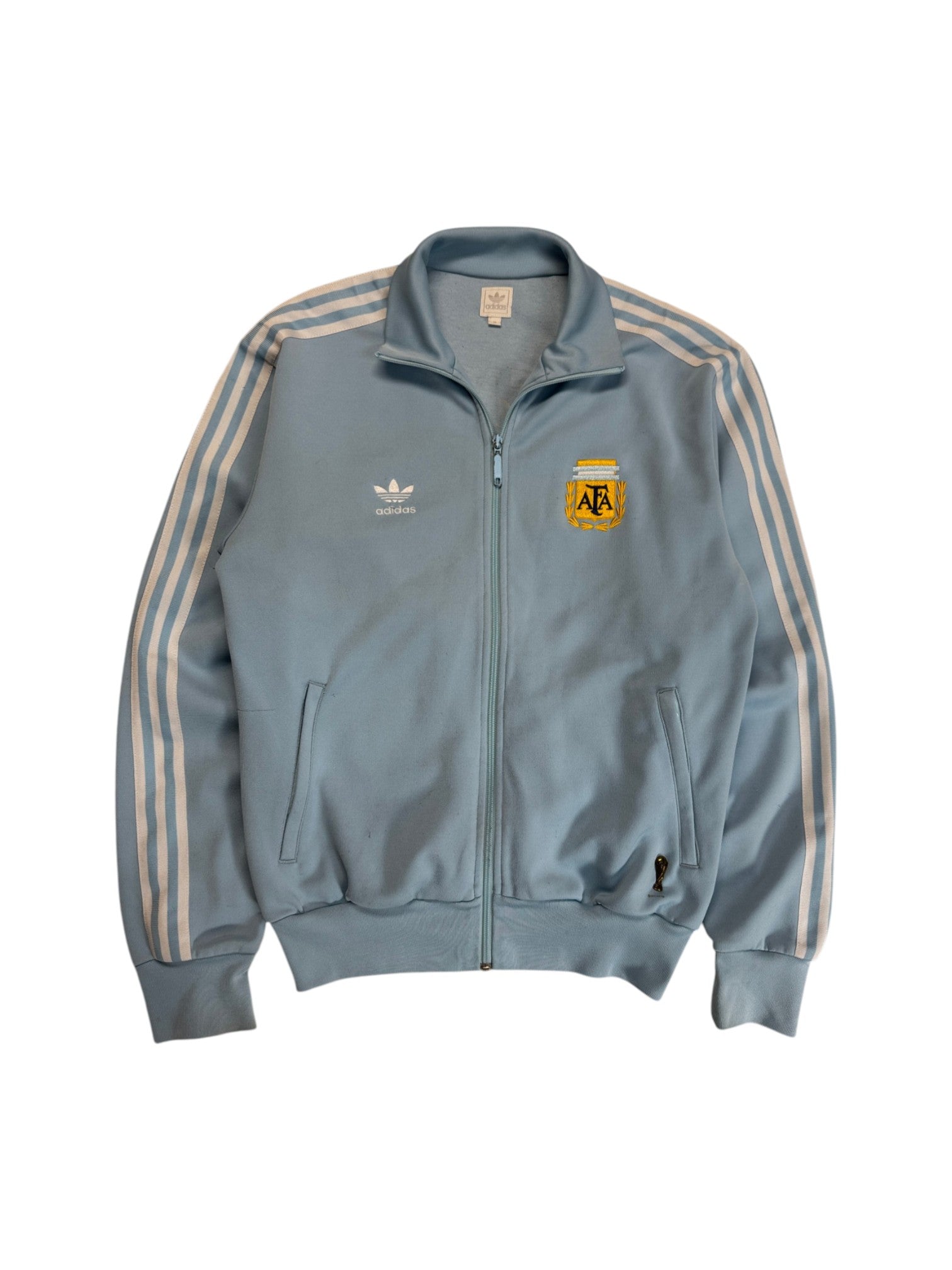 2005 Adidas Sportjacke Retro Argentina Hellblau M - RareRags