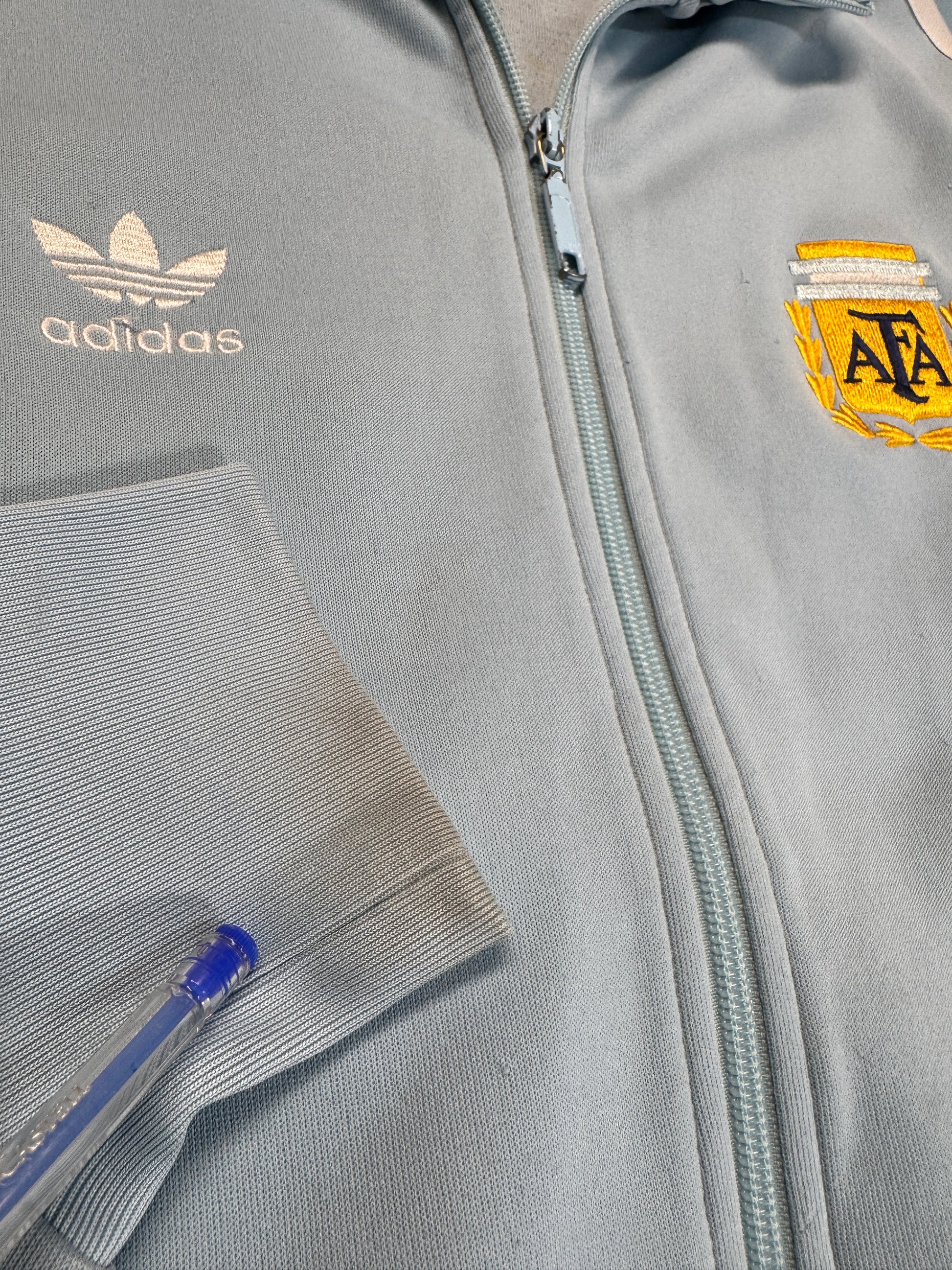 2005 Adidas Sportjacke Retro Argentina Hellblau M - RareRags