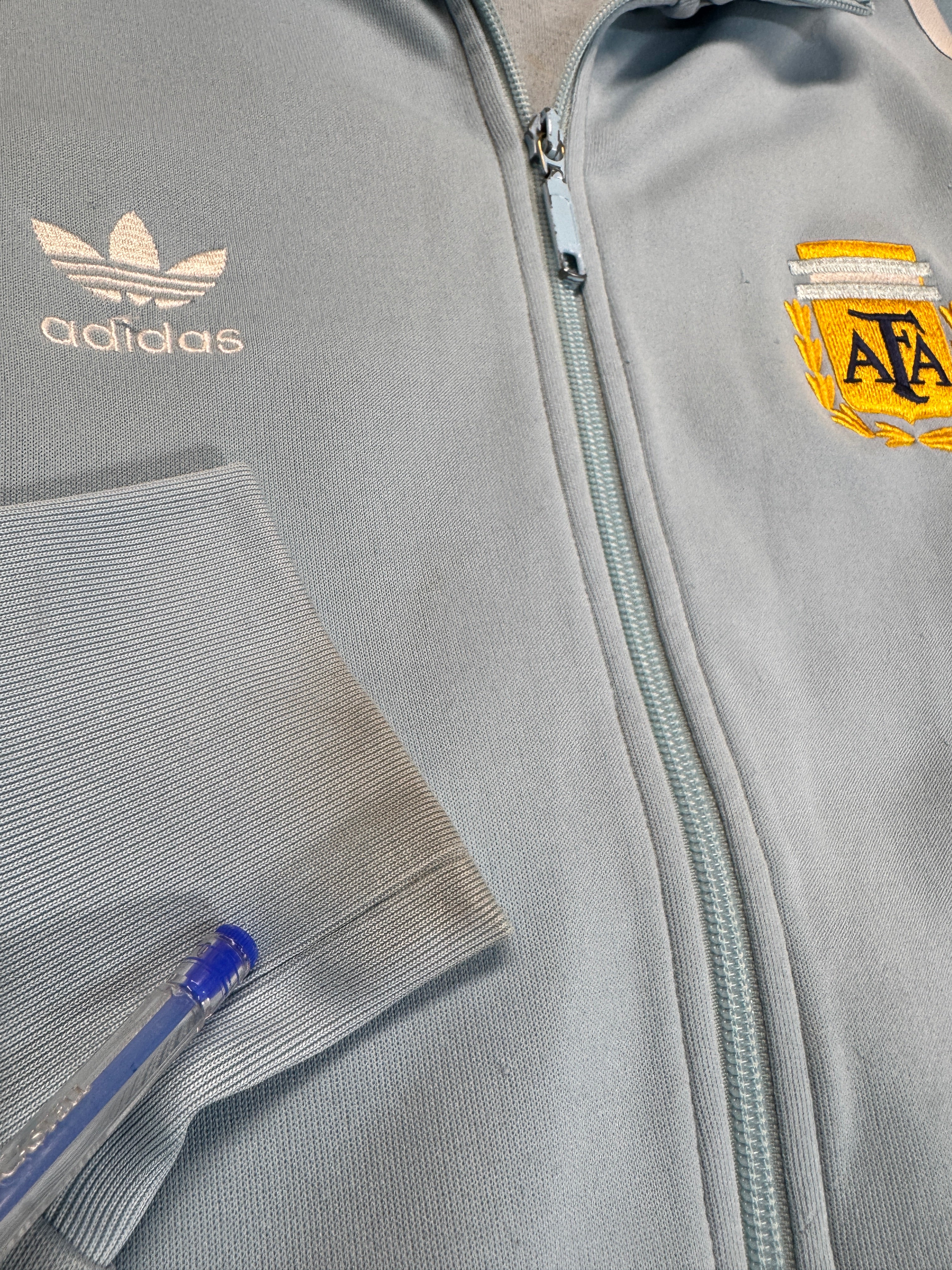 2005 Adidas Sportjacke Retro Argentina Hellblau M - RareRags