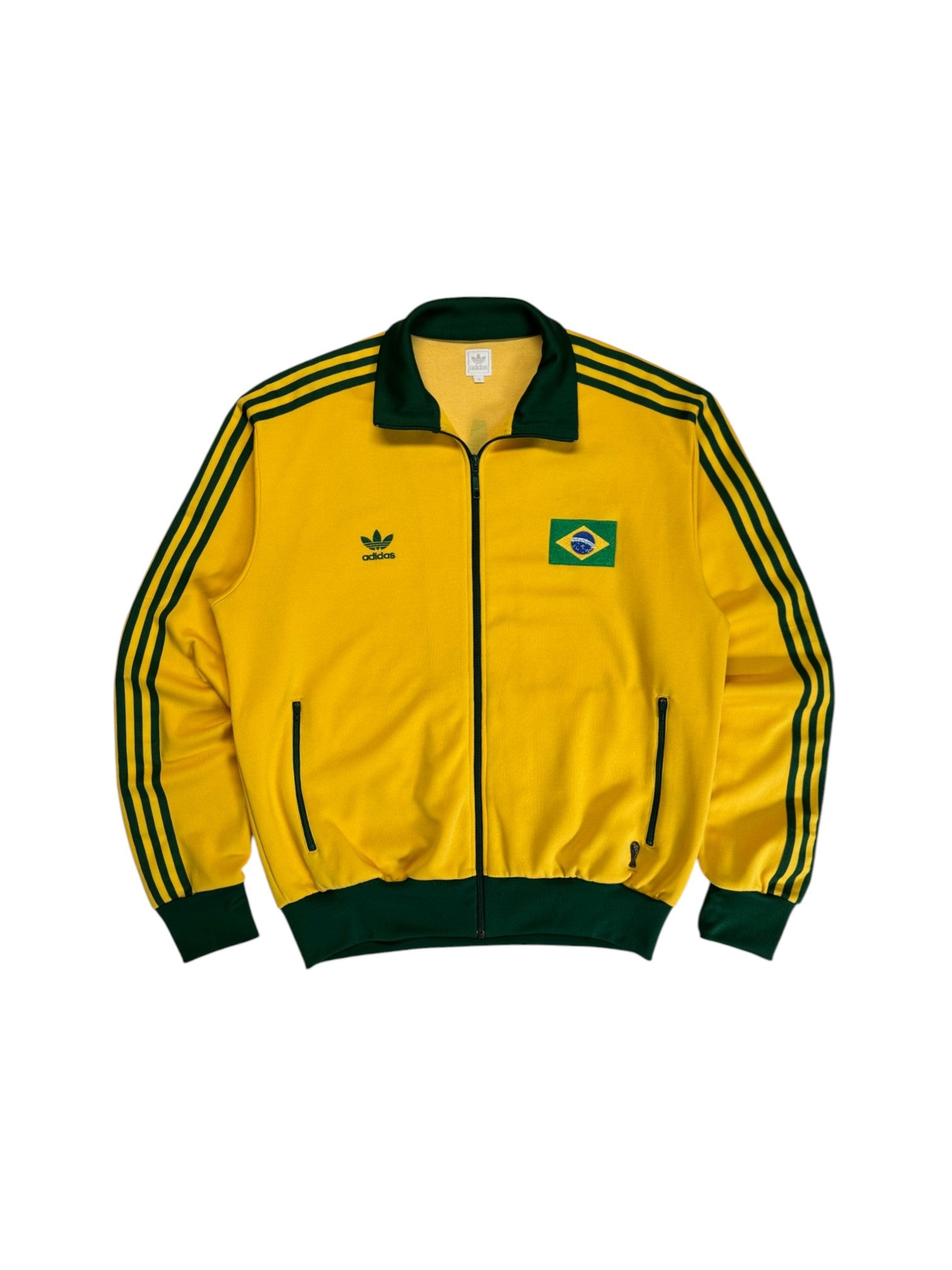 2006 Adidas Sportjacke Retro Brasil Gelb XL - RareRags