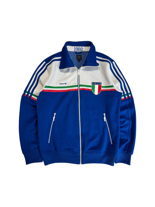 2009 Adidas Sportjacke Retro "Italia 82" Blau Weiß S - RareRags