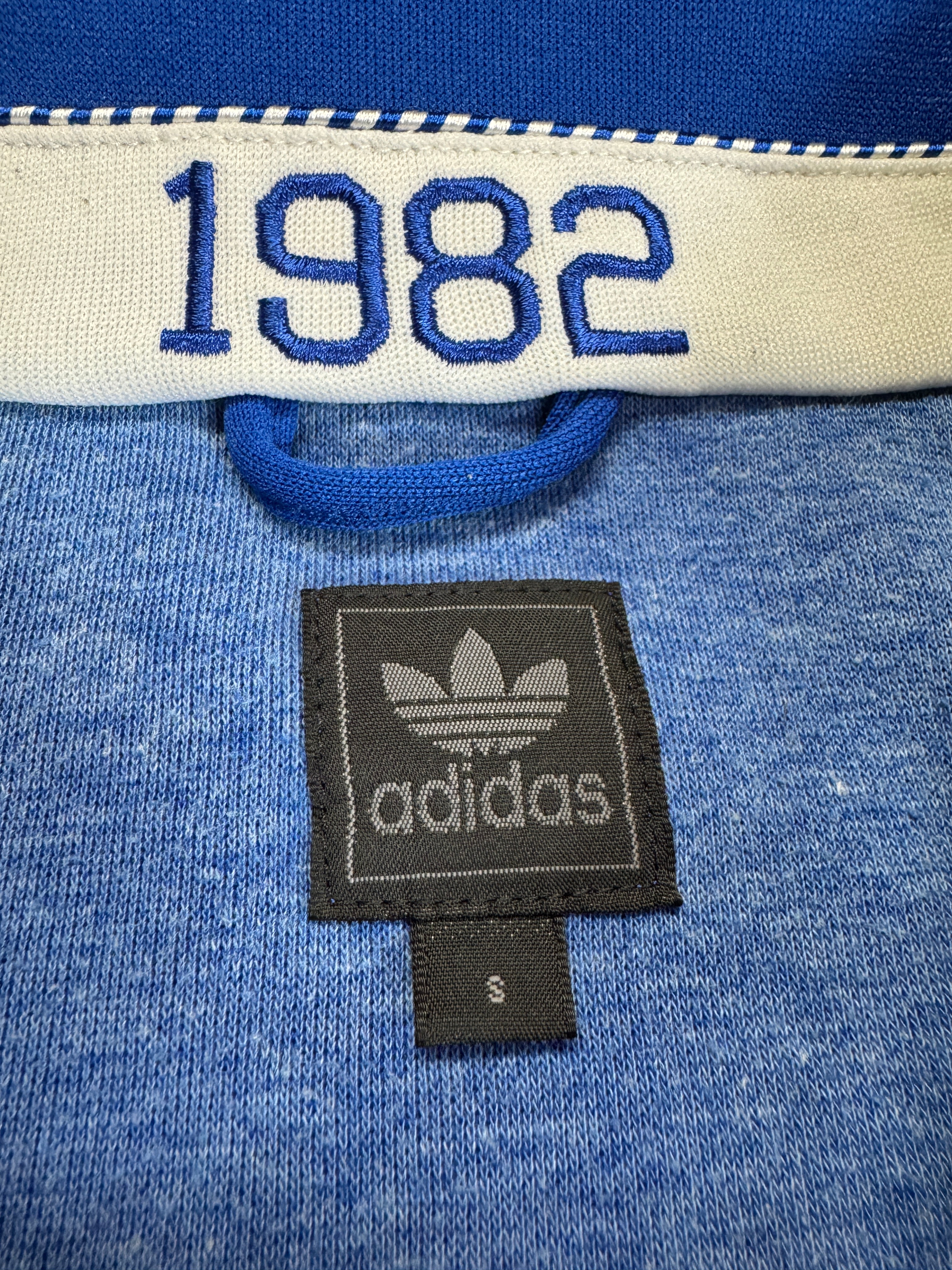 2009 Adidas Sportjacke Retro "Italia 82" Blau Weiß S - RareRags