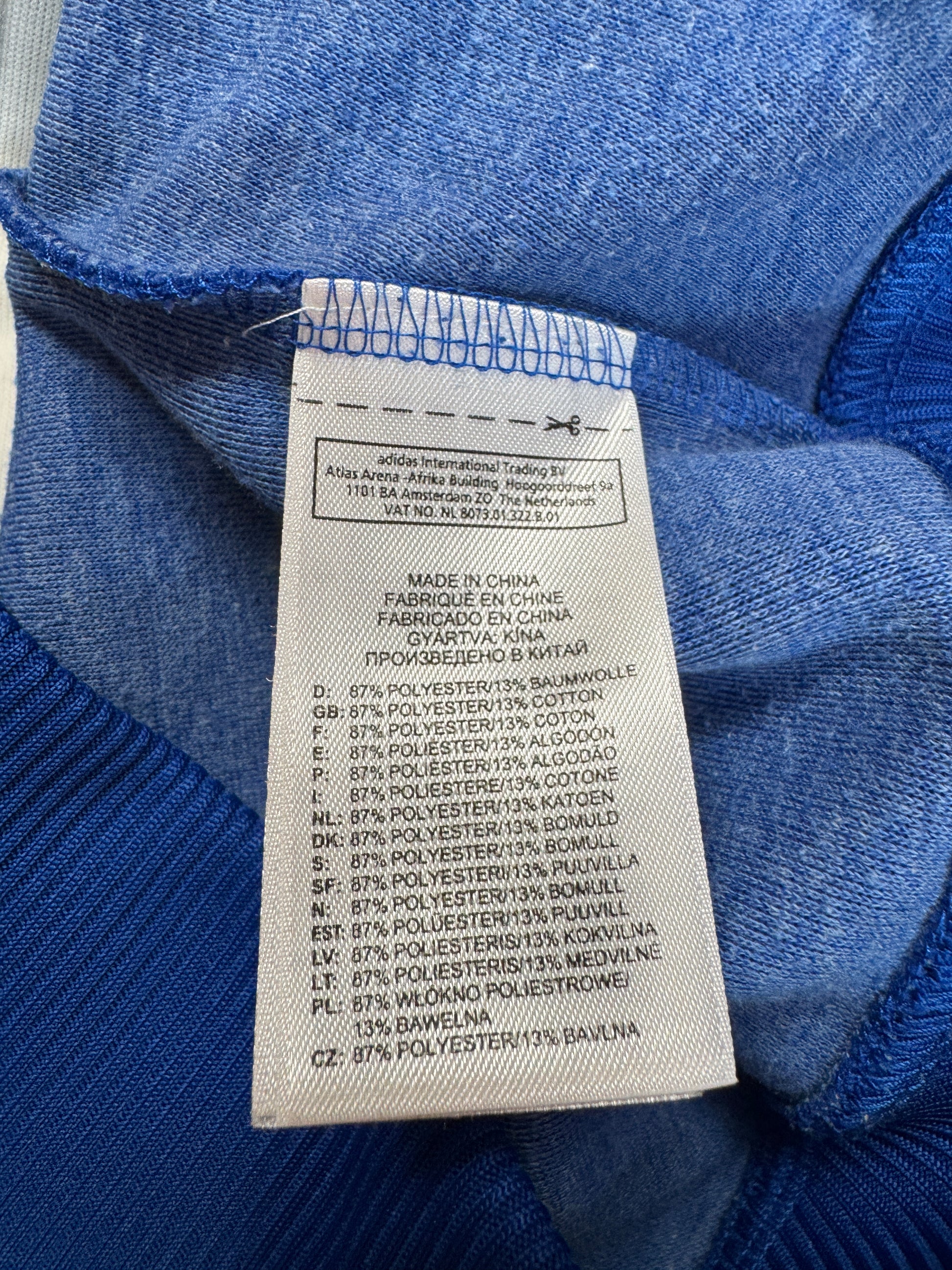 2009 Adidas Sportjacke Retro "Italia 82" Blau Weiß S - RareRags