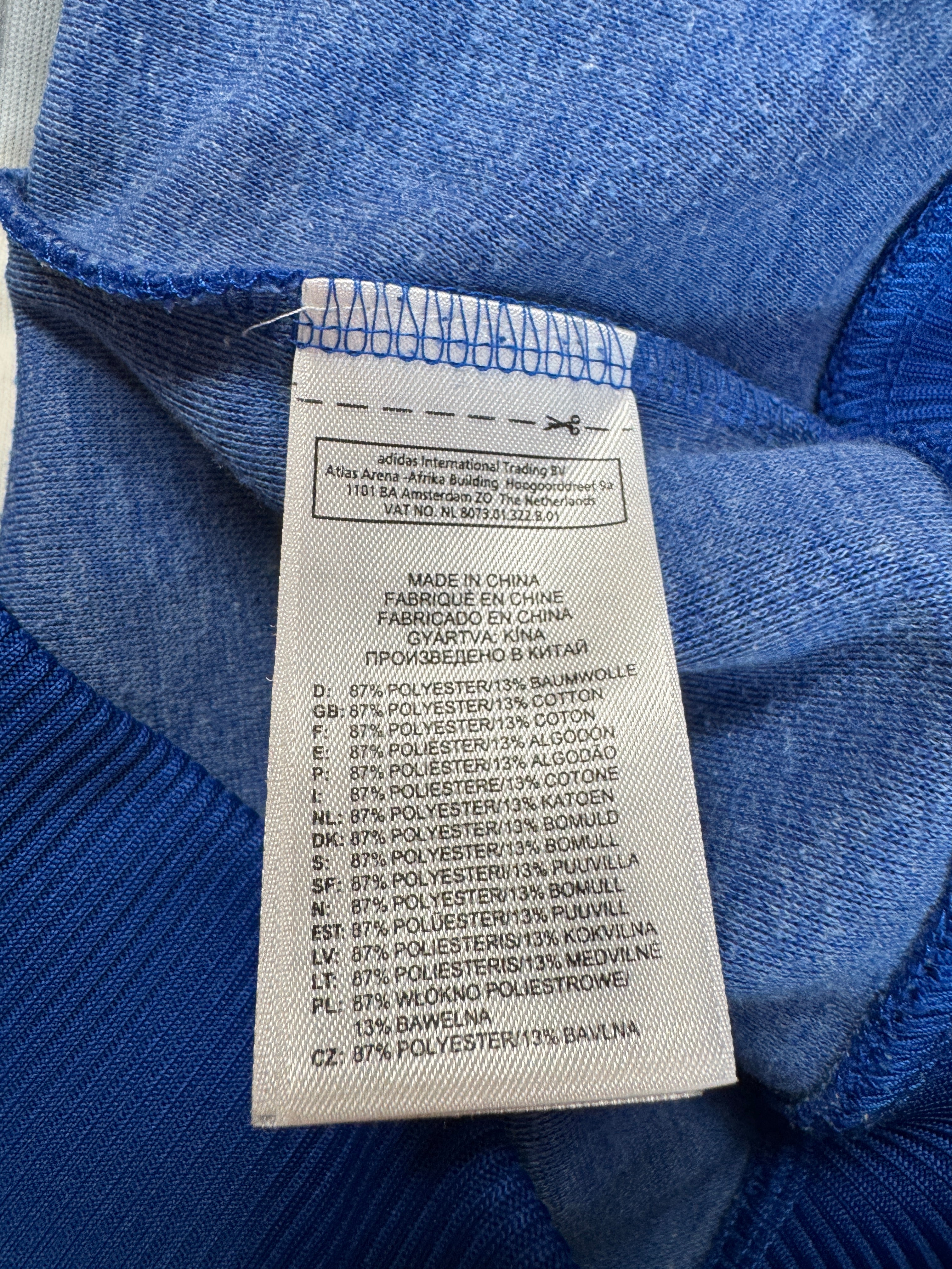 2009 Adidas Sportjacke Retro "Italia 82" Blau Weiß S - RareRags